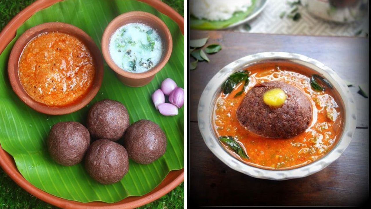 दक्षिण भारतातील फेमस पदार्थ म्हणजे नाचणीच्या पिठाचे रागी मुड्डे. हा पदार्थ कोणत्याही चिकन रस्सा किंवा आमटी सोबत अतिशय सुंदर लागतो. 