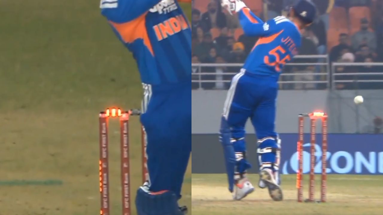 सामन्यादरम्यान घडला चमत्कार! जितेश शर्मा बाद झाला पण नाबाद राहिला, गोलंदाजही झाले चकीत… पहा Video