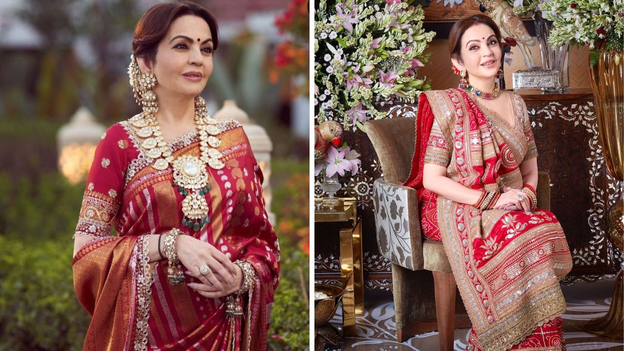 लाल रंग कोणत्याही त्वचेच्या रंगावर अतिशय सुंदर दिसतो. त्यामुळे लाल रंगाची बनारसी किंवा इतर कोणती साडी नेसल्यास त्यावर कुंदन किंवा हिऱ्यांचे दागिने परिधान करावेत. 