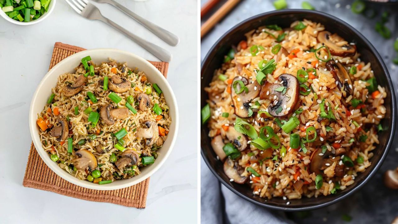 चिकन मटण खायला अजिबात आवडत नाही? मग घरच्या घरी झटपट बनवा मशरूम फ्राईड राईस, नोट करून घ्या रेसिपी