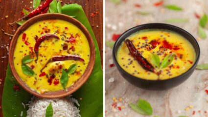 दालखिचडी सोबत खाण्यासाठी ‘या’ पद्धतीने बनवा चमचमीत मसालेदार कढी, नेहमीपेक्षा वेगळा पदार्थ