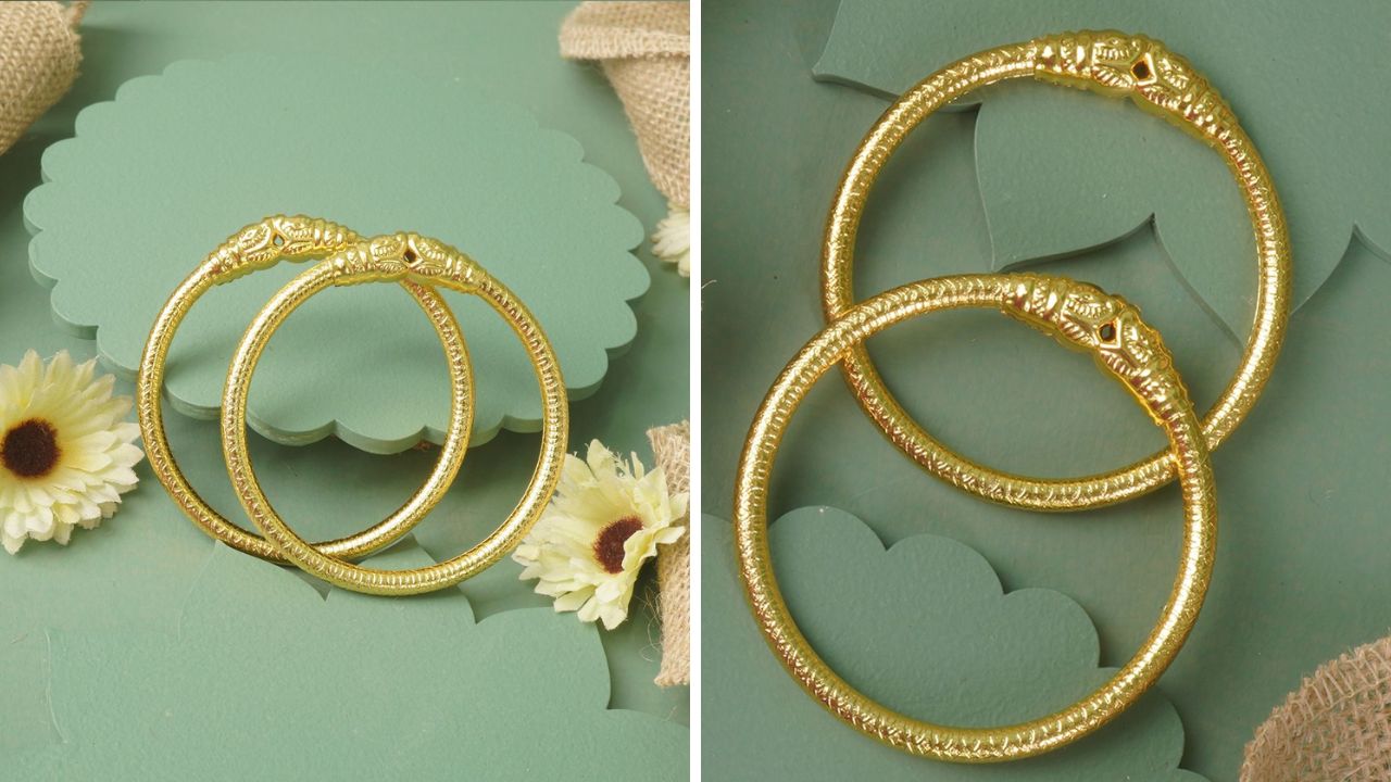 नवी नवरी, तरुण मुलींपासून ते अगदी वयस्कर महिलांप्रमाणे प्रत्येकालाच लग्नात स्टायलिश आणि पारंपरिक दागिना घालण्यास हवा असतो. अशावेळी तुम्ही या डिझाईनचे गोठ हातांमध्ये घालू शकता.