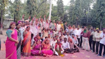 जिल्हा परिषद कर्म.पतसंस्था मतमोजणीत “कपबशी “चा बोलबाला; कर्मचारी विकास आघाडीचा दणदणीत विजय