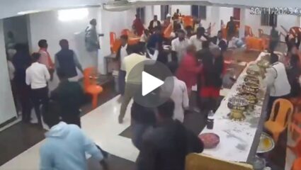 Viral: लग्नाची मेजवानी बनली रणभूमी! ‘रसगुल्ल्या’वरून वऱ्हाडींमध्ये तुफान हाणामारी; Video पाहून तुम्हालाही हसू अवरणार नाही