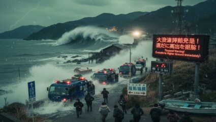 Japan Earthquakes: जपान हादरला! ७.६ रिश्टर स्केल तीव्रतेचा शक्तिशाली भूकंप; १० फुटांपर्यंतच्या त्सुनामी लाटांचा इशारा!