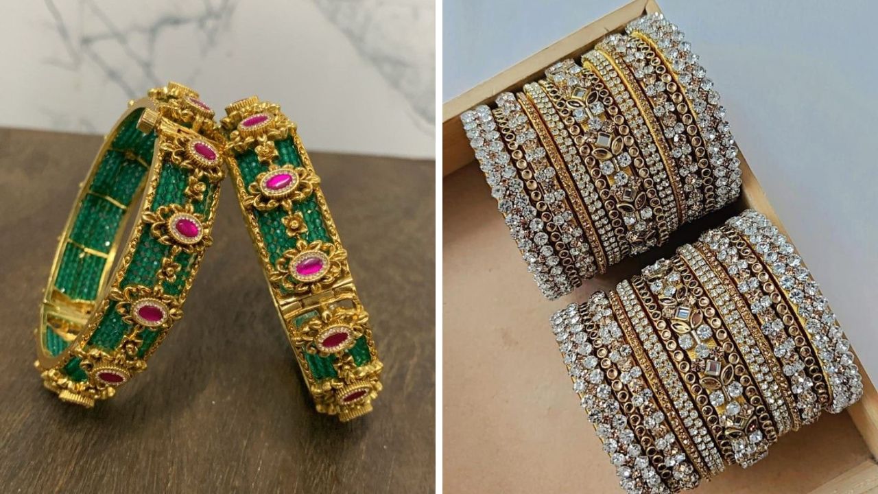 नववधूच्या हातामध्ये शोभून दिसतील कुंदन बांगड्या! ‘हे’ लेटेस्ट पॅटर्न सगळ्या लुकवर दिसतील अतिशय आकर्षक