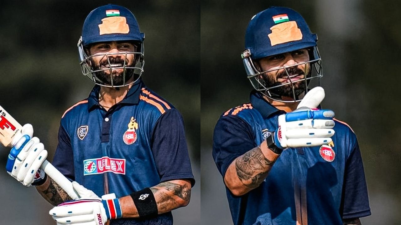 शतकापासून हूकला ‘किंग’ कोहली…स्फोटक फलंदाजीने वेधले लक्ष! दिल्लीसाठीच्या त्याच्या ‘शेवटच्या’ सामन्यात केल्या इतक्या धावा