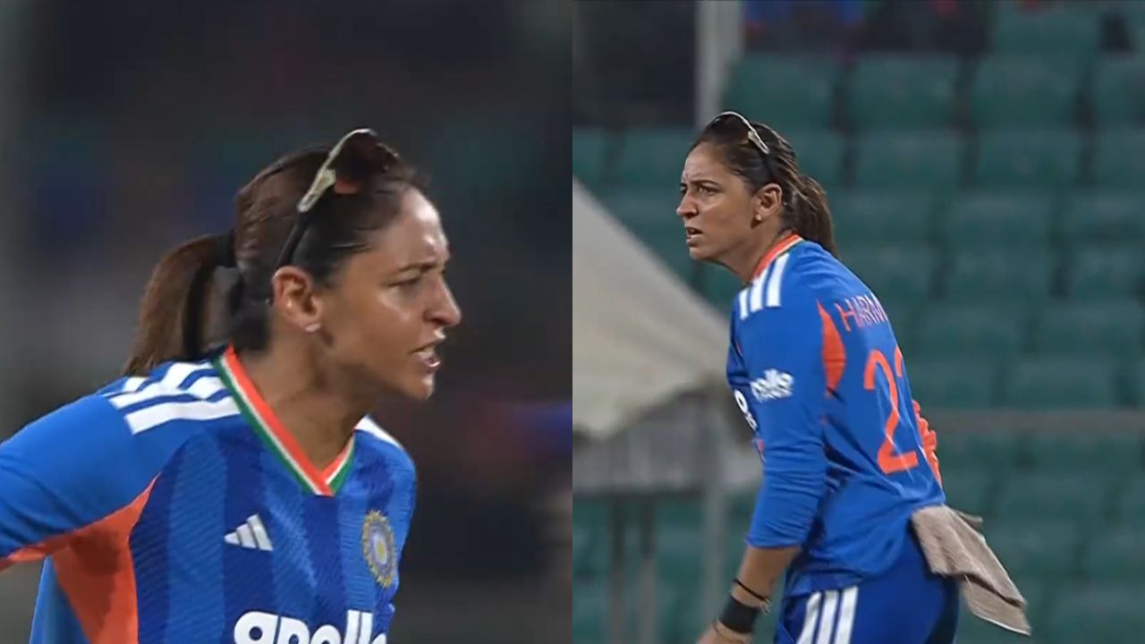 हरमनप्रीत कौर रागाने संतापली, मैदानाच्या मध्यात या खेळाडूवर भडकली! नक्की कारण काय? Video Viral