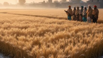 Ahilyanagar News: कडाक्याच्या थंडीमुळे गव्हाला सोनेरी बहर! शेतकऱ्यांमध्ये आशेचे वातावरण