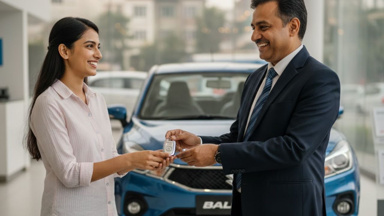 शोरुमचा मालक हसत हसत देईल Maruti Suzuki Baleno CNG ची चावी, जाणून घ्या Down Payment आणि EMI