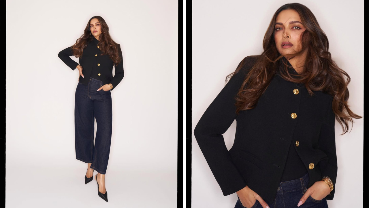 दीपिकाने यासह ब्लॅक हाय हील्स मॅच केले असून क्लासी पोझ दिल्या आहेत आणि तिचा हा लुक कमालीचा आकर्षक दिसतोय 