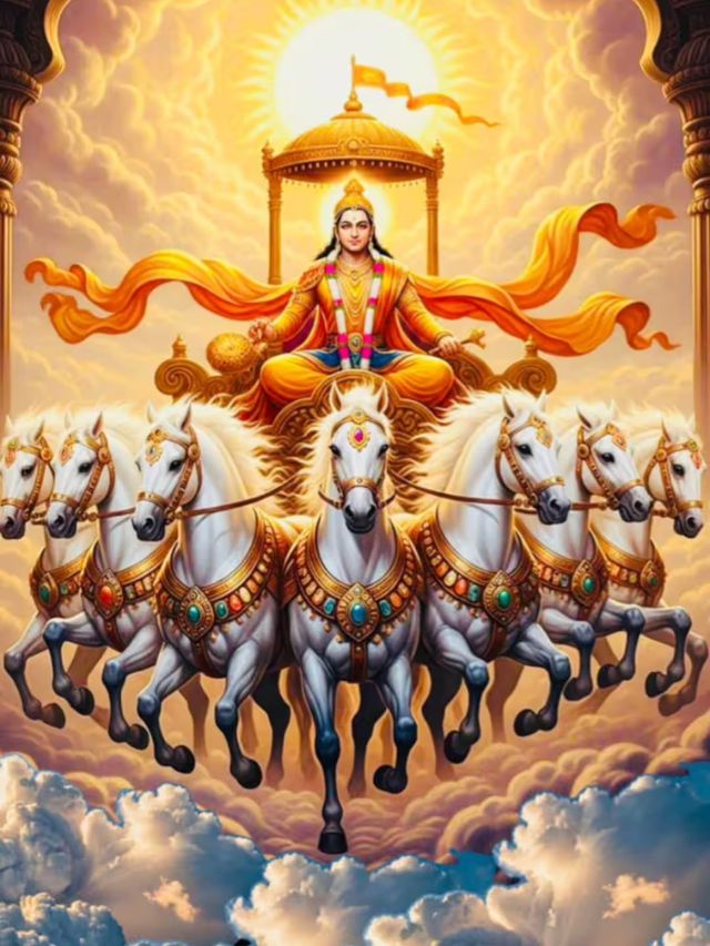 सूर्य देवाचा 7 घोड्यांचा रथ कोण चालवतो माहितेय?