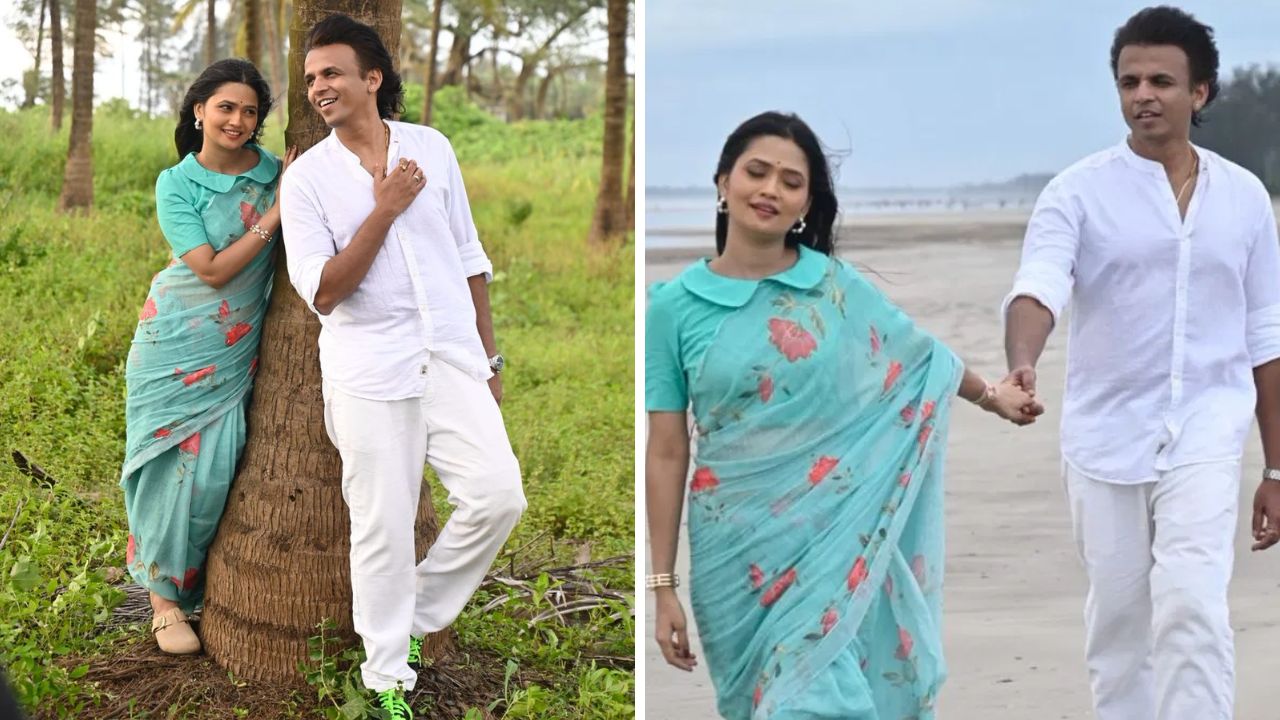 समुद्रकिनारी Abhijeet Sawant- Gautami Patilचा रोमान्स, रुपेरी वाळूत गाणं ‘या’ दिवशी होणार रिलीज