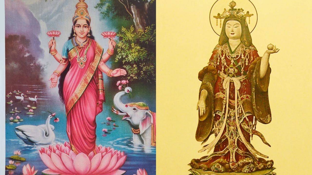 लक्ष्मी देवी आणि देवी किशोतेन : देवी किशोतेन ही जपानी बौद्ध परंपरेतील एक महत्त्वाची देवी मानली जाते. जपानमध्ये तिला Kishōten किंवा Kisshōten या नावांनी ओळखले जाते. भारतीय हिंदू धर्मातील लक्ष्मी देवीशी तिचं मूळ स्वरूप जोडलेले आहे.