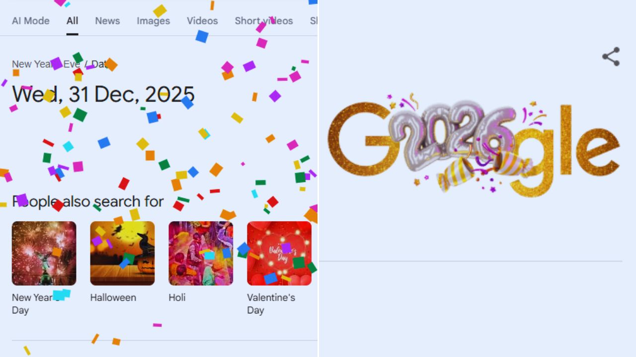 एक क्लिक आणि होणार धमाल! नव्या वर्षानिमित्त GOOGLE चे खास Doodle, न्यू ईयर एनिमेशनवर क्लिक करताच मिळणार सरप्राईज