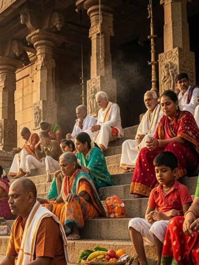 देवदर्शन घेतल्यावर मंदिराच्या पायरीवर का बसावं ?