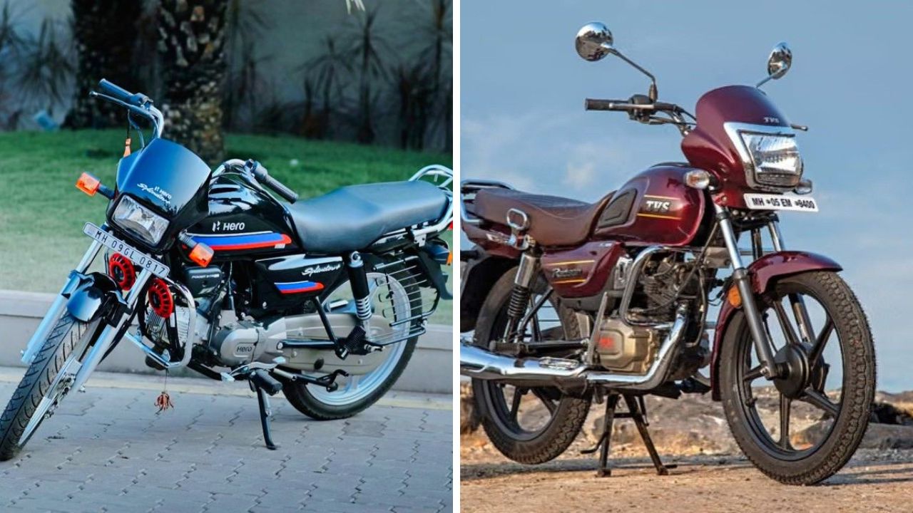Hero Splendor की TVS Radeon, दोन्ही बाईक खिशाला परवडणाऱ्या मात्र फीचर्स, इंजिन आणि मायलेजमध्ये बेस्ट कोण?