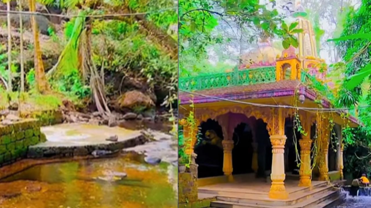 पाण्यातील वाट, हिरवी गर्द झाडी; कोकणातील ‘या’ निसर्गरम्य प्राचीन शिवमंदिराला नक्की भेट द्या