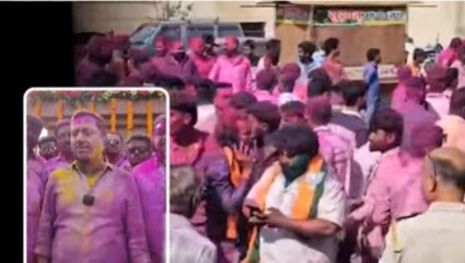 Satara Election : अपक्ष उमेदवारांचा 18 तासांपासून जल्लोष सुरूच, 4 जेसीबी 100 किलो गुलालाची उधळण