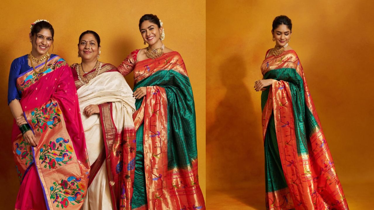 याचबरोबर दिलेल्या कॅप्शनमध्ये मृणाल म्हणते की, थोडी मॉर्डन आणि पूर्ण मराठी.