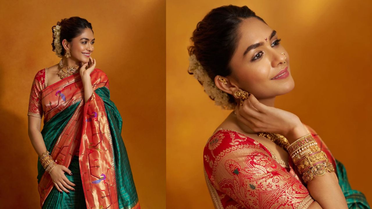 रंभा उर्वशी मेनका तुझ्यापुढे तर काहीच नाही; अभिनेत्री मृणाल ठाकूरच्या फोटोंवर चाहते फिदा