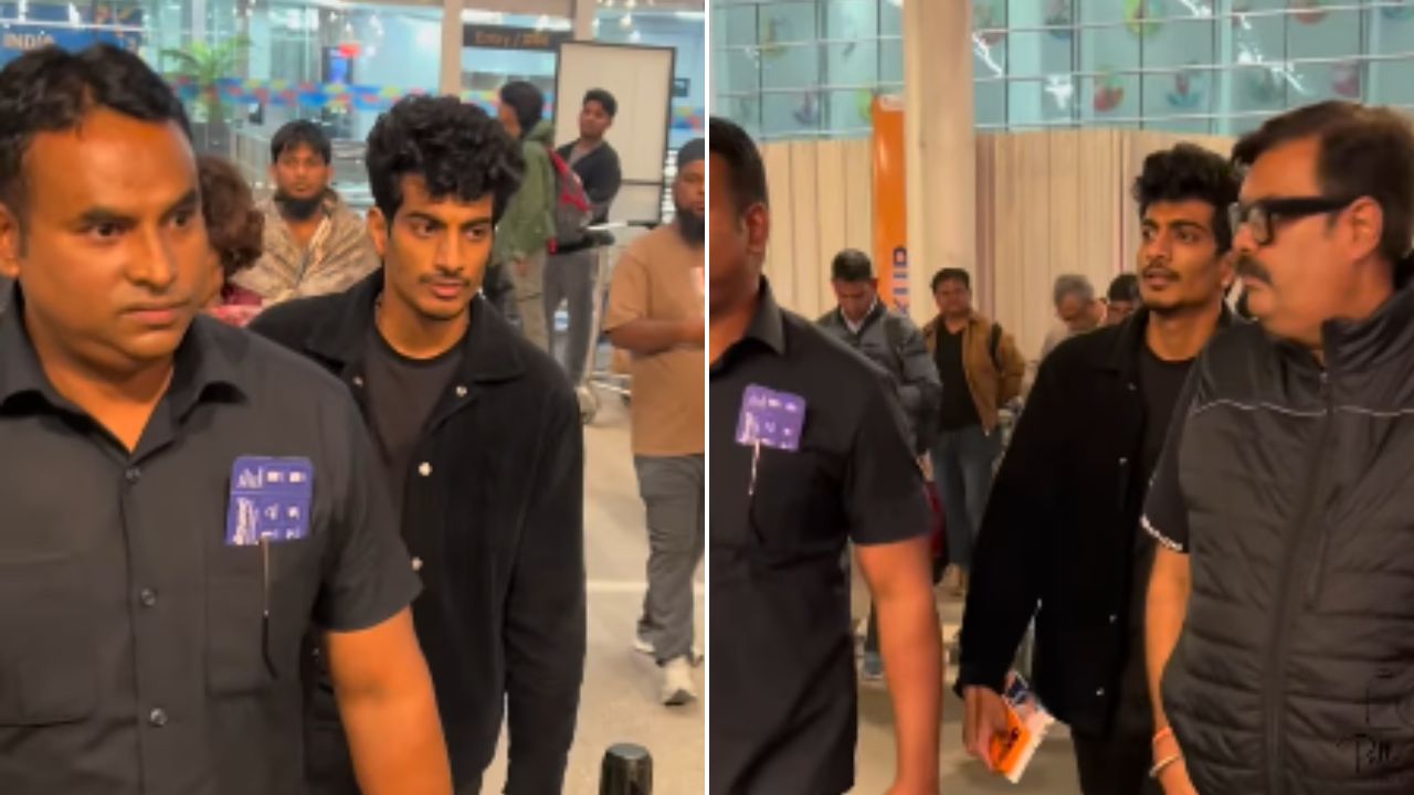 स्मृती मानधनासोबत लग्न पुढे ढकलल्यानंतर पहिल्यांदाच स्पॉट झाला पलाश, चेहऱ्यावर पश्चाताप?