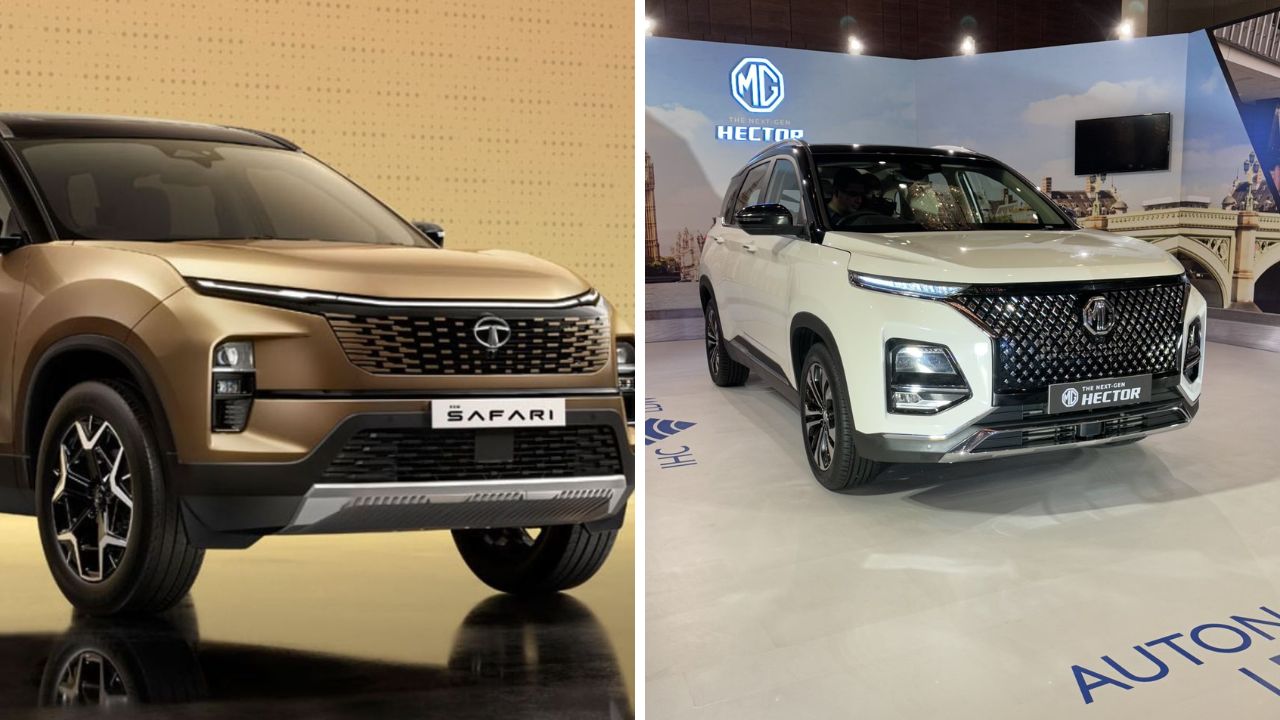 Tata Safari Petrol की MG Hector Plus, पेट्रोल इंजिन असणारी कोणती SUV आहे एकदम क्लास?