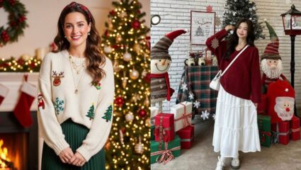 Christmas 2025 : ड्रेसेस, मेकअप, फूटवेअर आणि ज्वेलरीसह यंदाच्या ख्रिसमस पार्टीला करा एलिगंट लूक