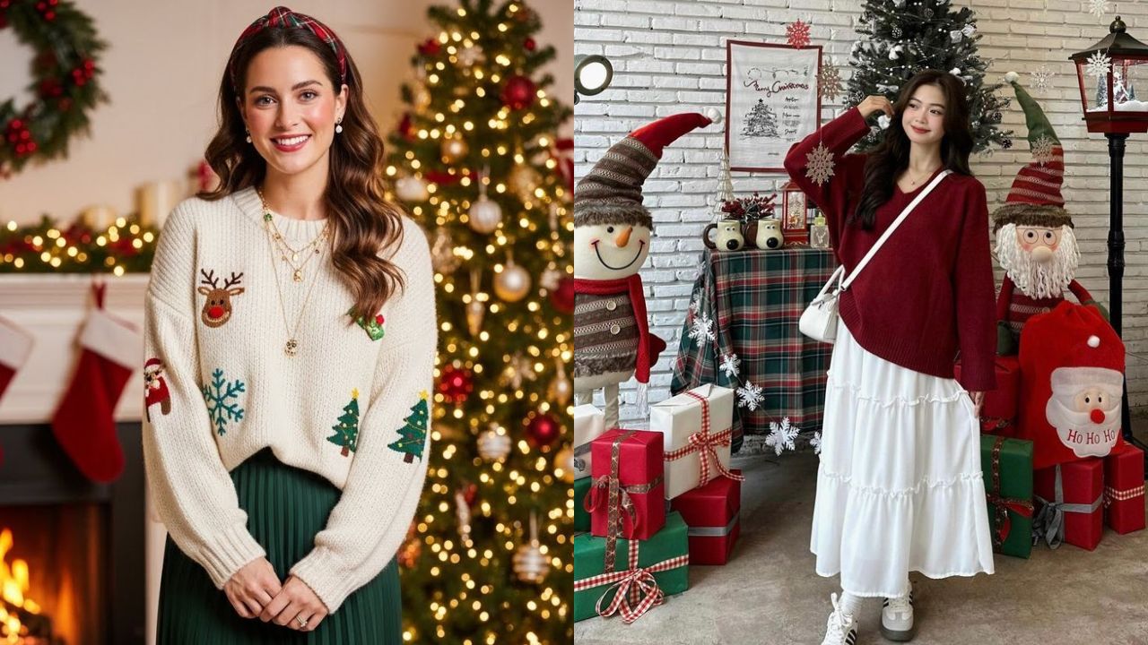 Christmas 2025 : ड्रेसेस, मेकअप, फूटवेअर आणि ज्वेलरीसह यंदाच्या ख्रिसमस पार्टीला करा एलिगंट लूक
