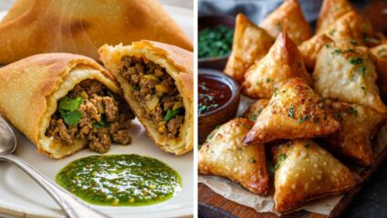 Recipe : व्हेजिटेबल सामोसा सोडा, घरी बनवा ज्युसी, मसालेदार आणि कुरकुरीत असा ‘चिकन सामोसा’