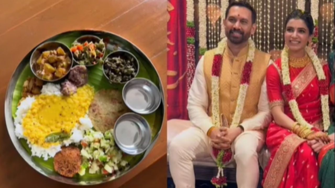 साधं, पारंपरिक आणि मनाला तृप्त करणारं जेवण… समंथाच्या लग्नाचा मेन्यू आला समोर; ताटात ‘या’ पदार्थांचा होता समावेश