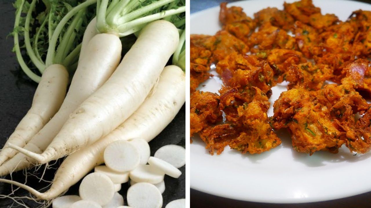Winter Recipe : अनेक आजारांवर मुळा आहे गुणकारी! भाजी आवडत नसेल तर अशाप्रकारे बनवा कुरकुरीत ‘मुळ्याचे भजी’