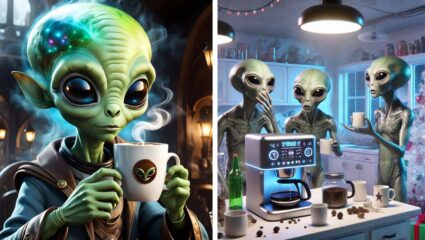 टोकियोतील भन्नाट कॅफे, इथे एलियन करतात कॉफी सर्व्ह; घंटी वाजवा आणि ऑर्डर घ्या