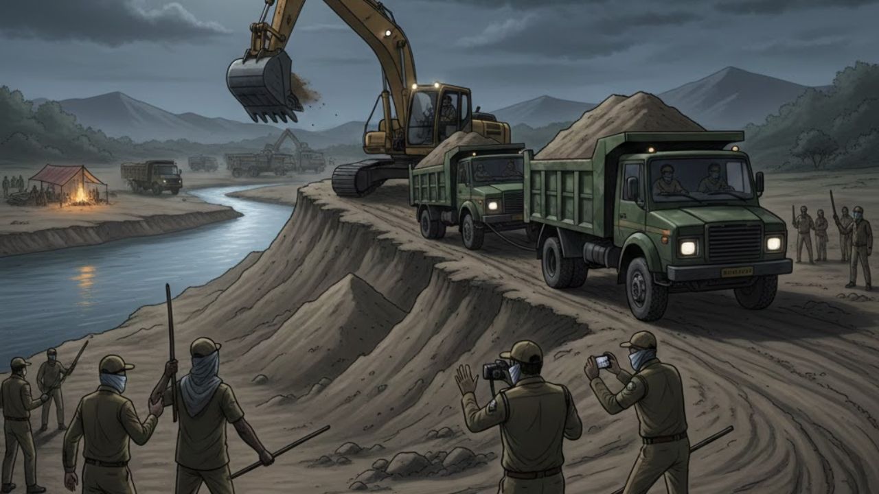 Ahilyanagar News: कर्जतमध्ये वाळू तस्करांची थेट अधिकाऱ्यांना जीवे मारण्याची धमकी