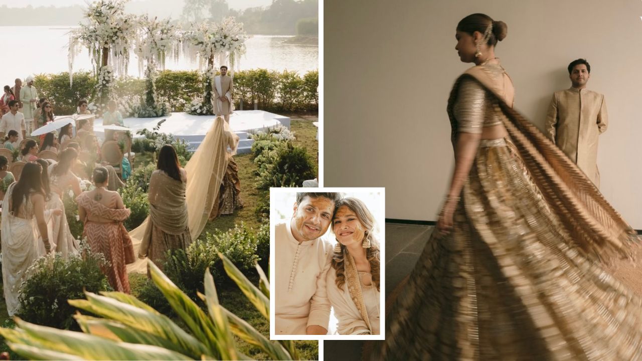 Sharvari Wagh ची बहीण कस्तुरीचा लग्नसोहळा, सौंदर्याची खाणच; अभिनेत्रींना टाकेल मागे, रूप पाहून हुरळून जाल