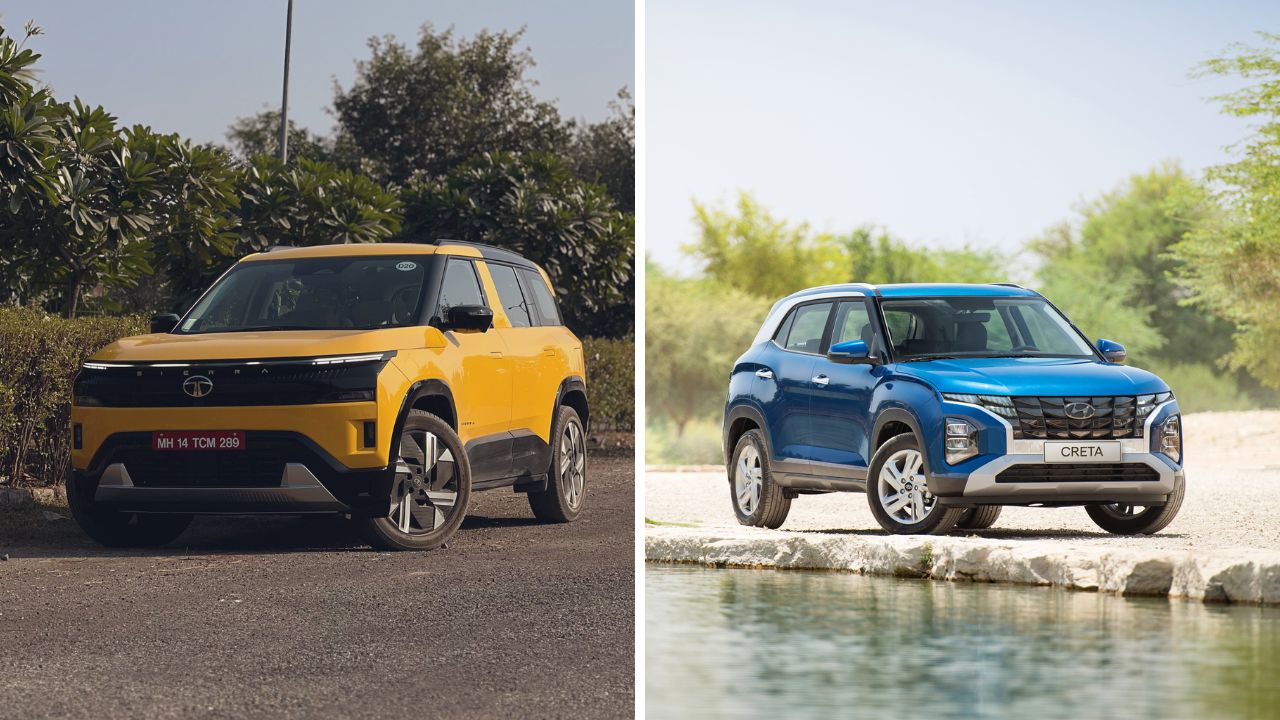 Tata Sierra vs Hyundai Creta: दोन्ही एकाच सेगमेंटच्या कार, मात्र तुमच्यासाठी बेस्ट कोणती? जाणून घ्या