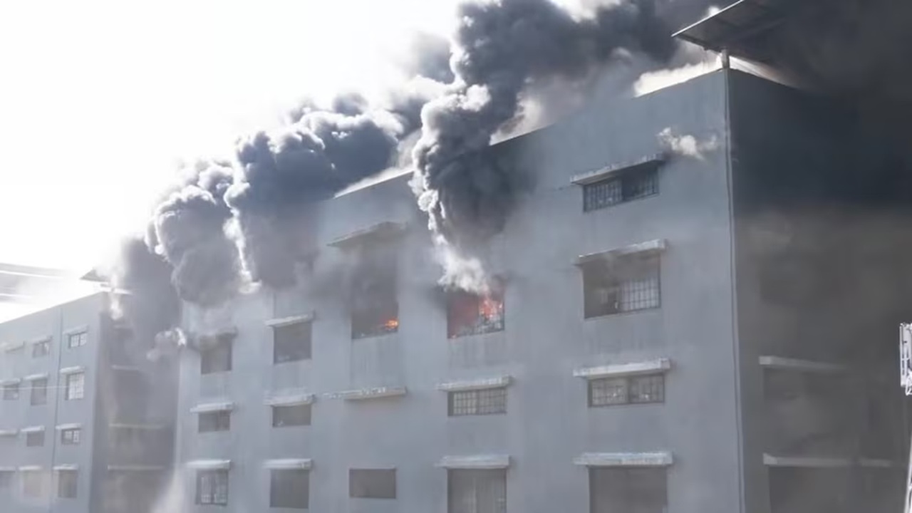 Surat Fire Incident : सुरतच्या राज टेक्सटाईल मार्केटमध्ये भीषण आग, आठव्या मजल्यापर्यंतच्या अनेक दुकानं जळून खाक