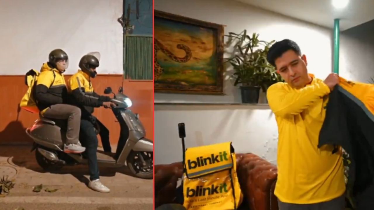 Raghav Chadha Blinkit delivery boy : आप खासदार राघव चड्ढांवर का आली ही वेळ? थेट बनले Blinkit डिलिव्हरी बॉय, Video Viral