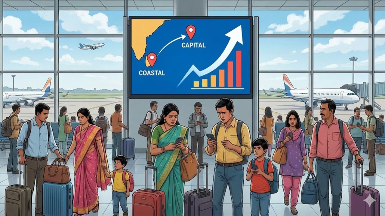 Air Travel Expensive : नवी मुंबई ते दिल्ली तिकीटाचे दर 15000 रुपये, सलग सुट्ट्यांमुळे हवाई प्रवास महागला
