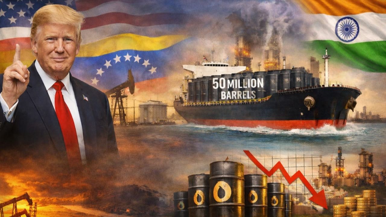 Oil Sale : ट्रम्प यांची मोठी घोषणा! व्हेनेझुएलाचे 5 कोटी बॅरल तेल विक्रीला, भारताला खरेदीची संधी?