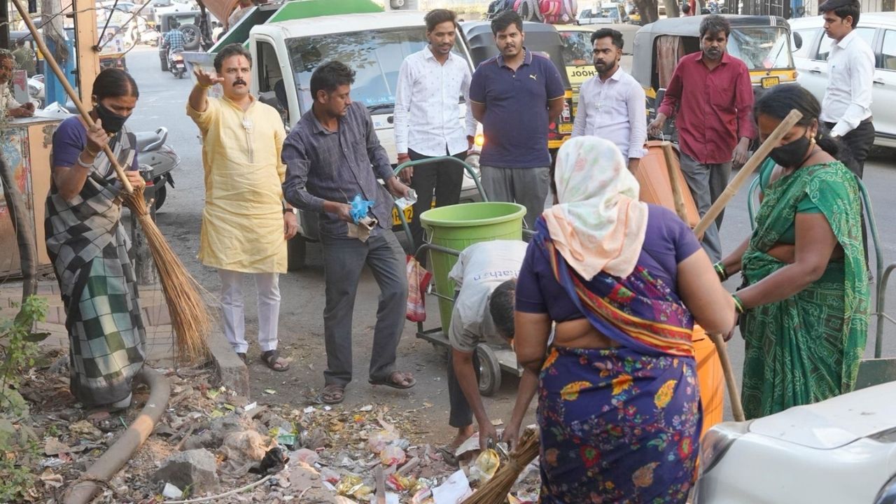 निवडणूक काळातही पुणे शहरात अविरत स्वच्छता; भाजप उमेदवार राघवेंद्र बाप्पु मानकर यांची माहिती