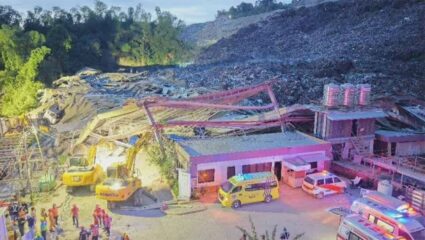 Cebu Landfill: निसर्गाचा कोप की मानवी चूक?  फिलीपिन्समध्ये कचऱ्याचा डोंगर कोसळला; 27 हून अधिक कामगार ढिगाऱ्याखाली गाडले गेले