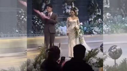 क्षणभर वाटल फुलपाखरू पण ते निघालं ड्रोन, चिनी लग्नात आकाशातून उडत आल्या अंगठ्या…पाहून सर्वांचेच डोळे विस्फारले; Video Viral