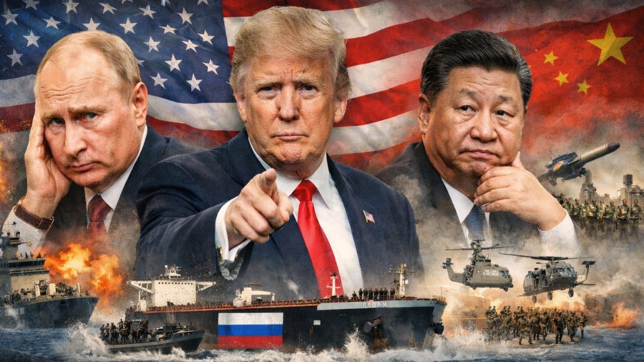 ‘ते अमेरिकेला घाबरतात…’ ; रशियन टँकर जप्त करताच ट्रम्पचे Putin-Jinping ला खुलं आव्हान