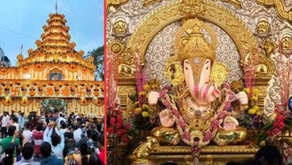 ‘दगडूशेठ’ हलवाई गणपती मंदिरात उत्साह; सुवर्ण पाळण्यात गणेश जन्म सोहळा झाला संपन्न