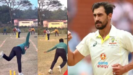 मिचेल स्टार्कलाही लाजवणारा स्विंग! प्लास्टिक बॉलची जादुई गोलंदाजी; आकाश चोप्राही झाला अवाक; पहा Video