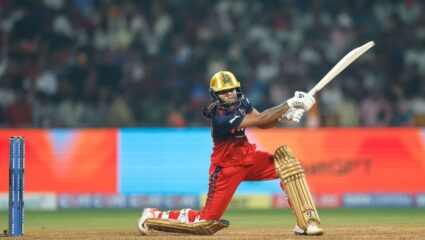 RCB vs GG Live Score : आरसीबीची मोठी गर्जना; गुजरात जायट्ससमोर183 धावांचे आव्हान; राधा यादचे दमदार अर्धशतक 