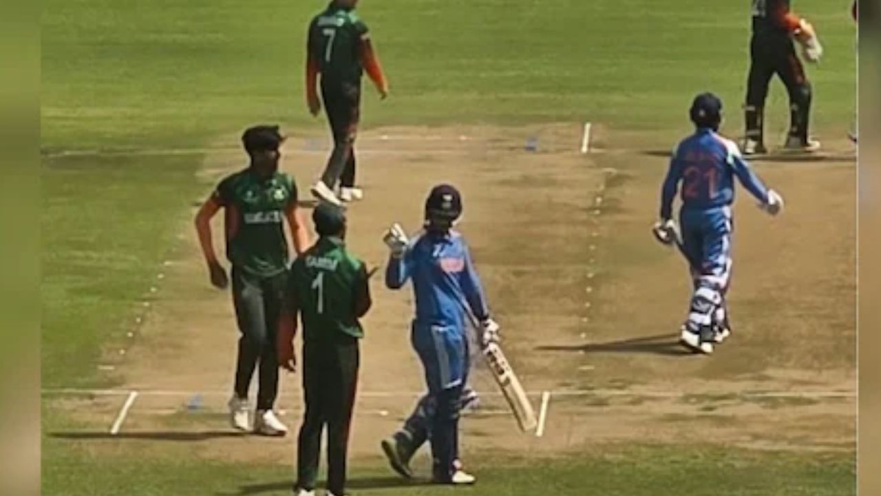 INDU19 vs BANU19: U19 World Cup मध्ये अब्रार-वैभव सूर्यवंशी भिडले! चालू सामन्यात गोंधळ; वाचा सविस्तर  