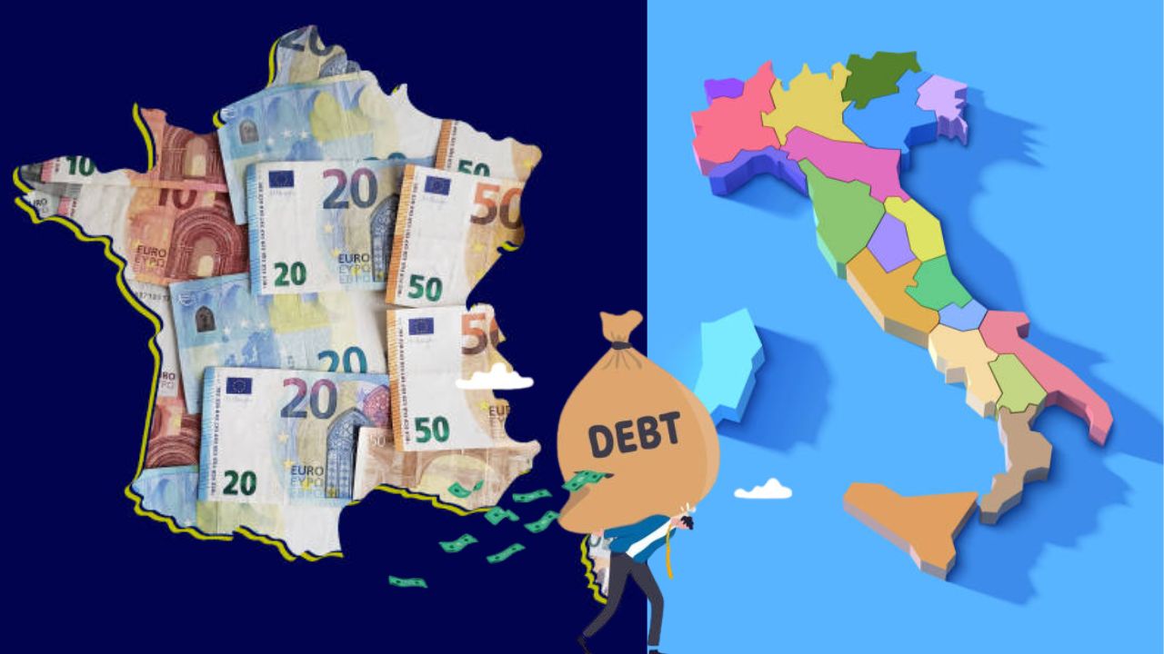 तर २०२६-२५च्या आर्थिक सर्वेक्षणानुसार, फ्रान्स पाचव्या स्थानावर असून 3.9 ट्रिलियन डॉलर कर्ज तर, इटली या यादीत सातव्या स्थानावार 3.5 ट्रिलियन डॉरल सरकारी कर्जासह आहे