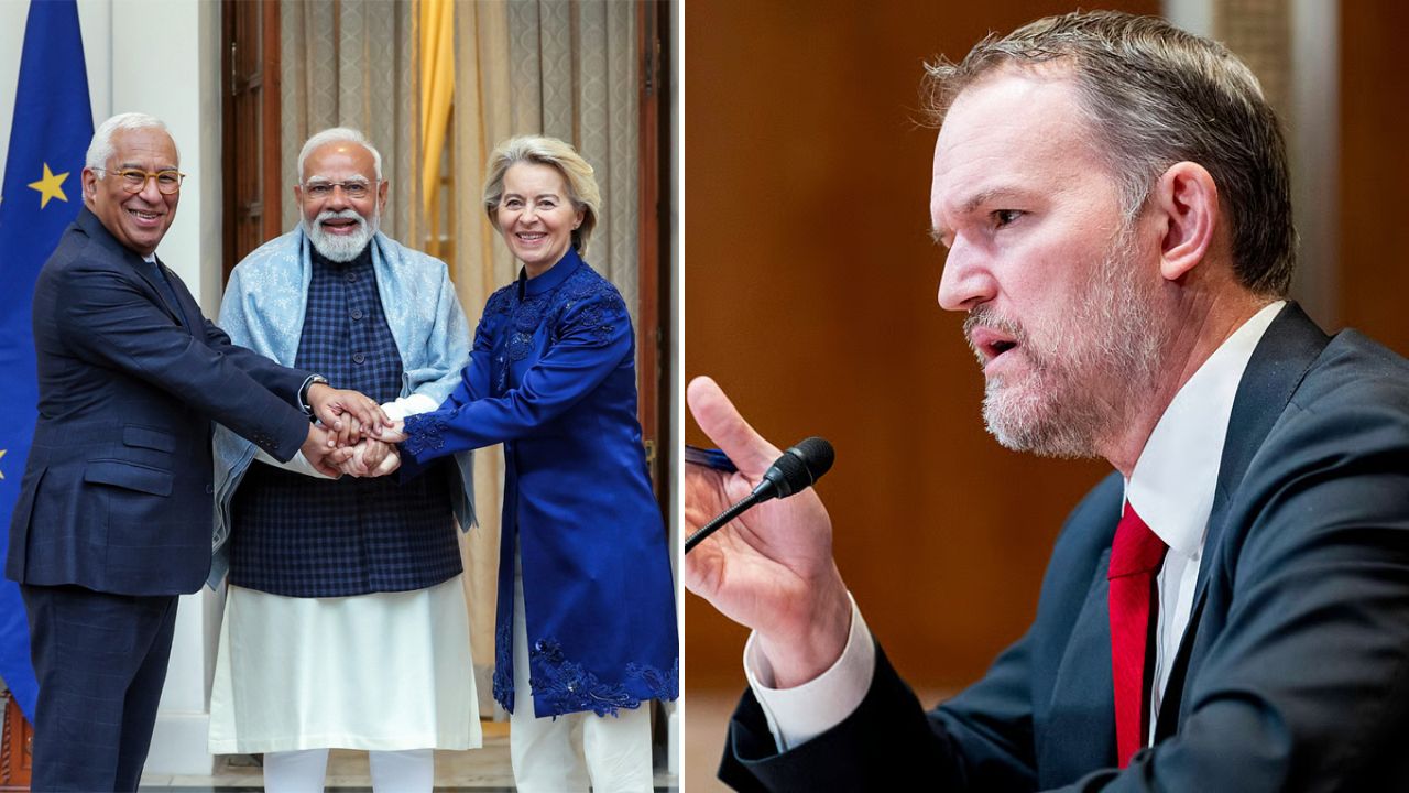 India-EU व्यापार कराराने अमेरिकेला झोबंली मिरची; ट्रम्प यांच्या मंत्र्याचा जळफळाट, म्हणाले ‘भारत फायद्यात…